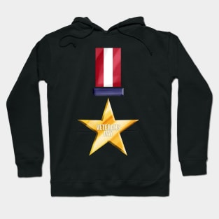 Golden Medal Of Honor For Veterans Day Hoodie